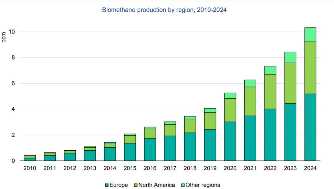 Виробництво біометану в світі