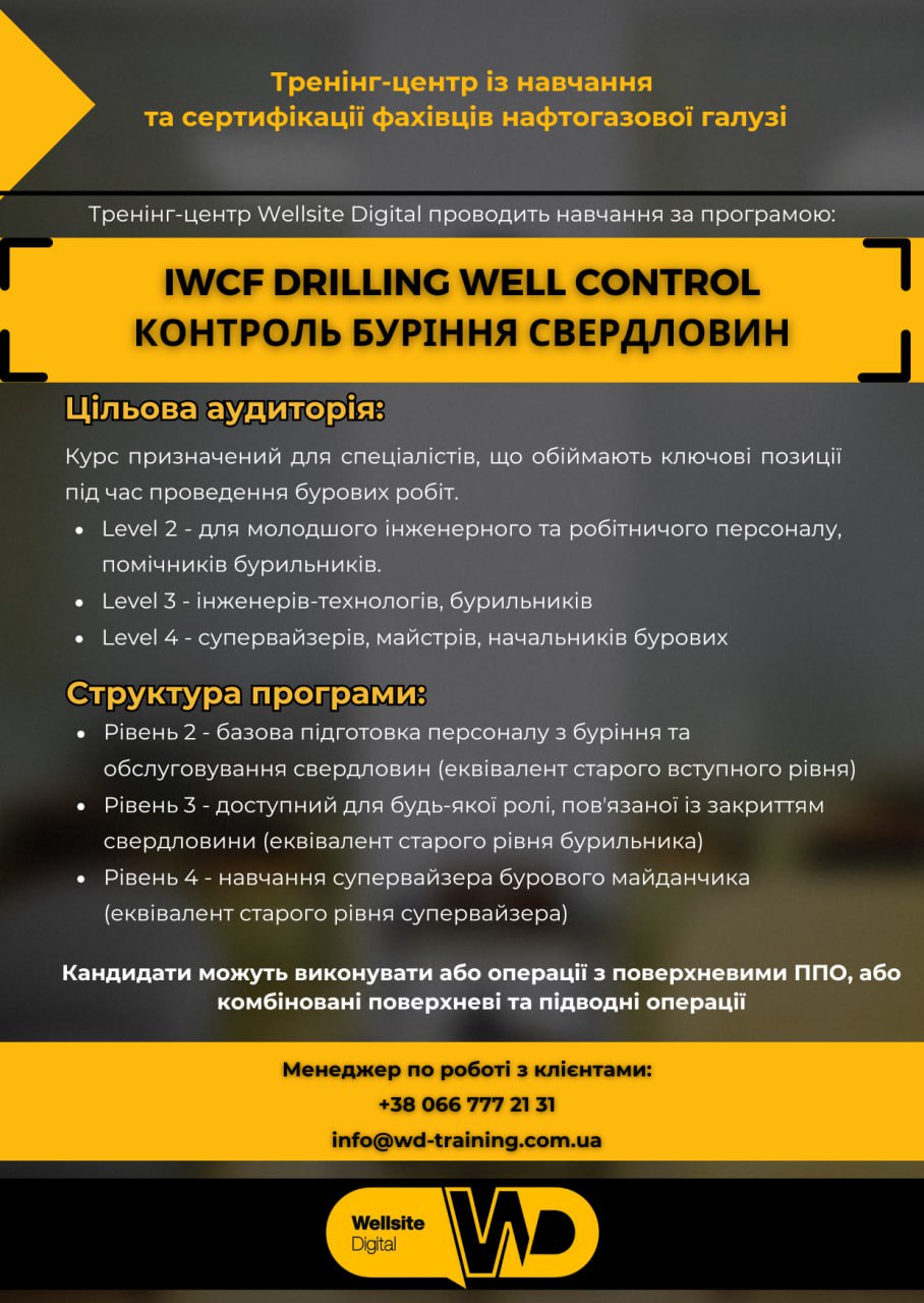 1 Wellsite Digital контроль буріння 08.03.2025